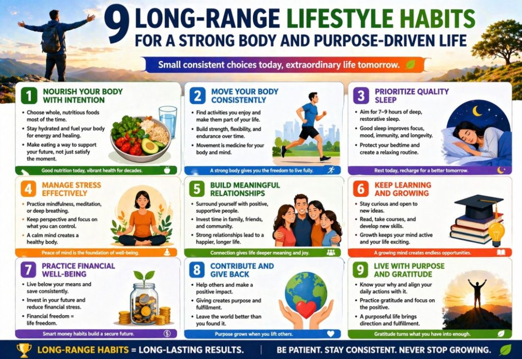 9 Long-Range Lifestyle Habits for a Strong Body and Purpose-Driven Life