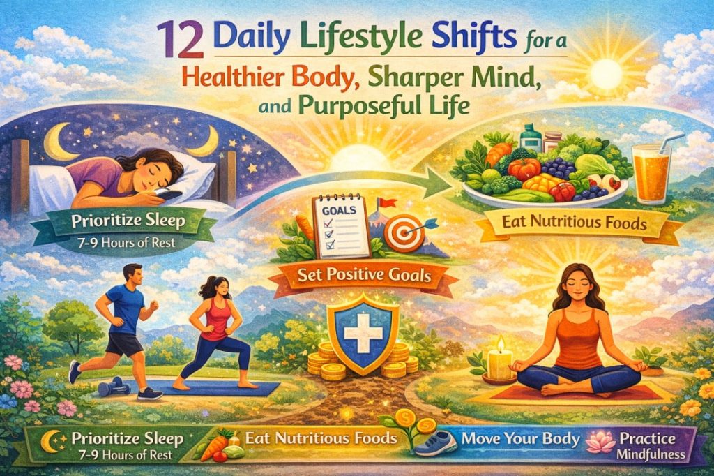12 Daily Lifestyle Shifts for a Healthier Body, Sharper Mind, and Purposeful Life